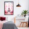 Stupell Industries Blush Watercolor Eiffel Tower Floating Frame, design by Creative Studio